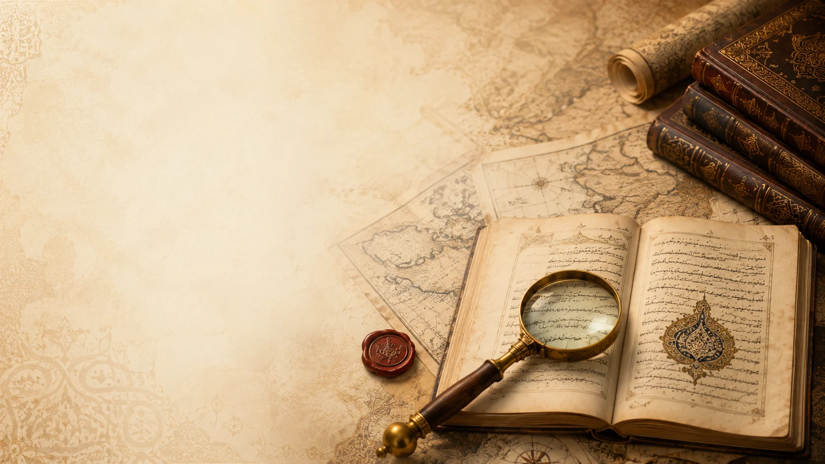 Ottoman manuscripts, historical maps and archival research materials
